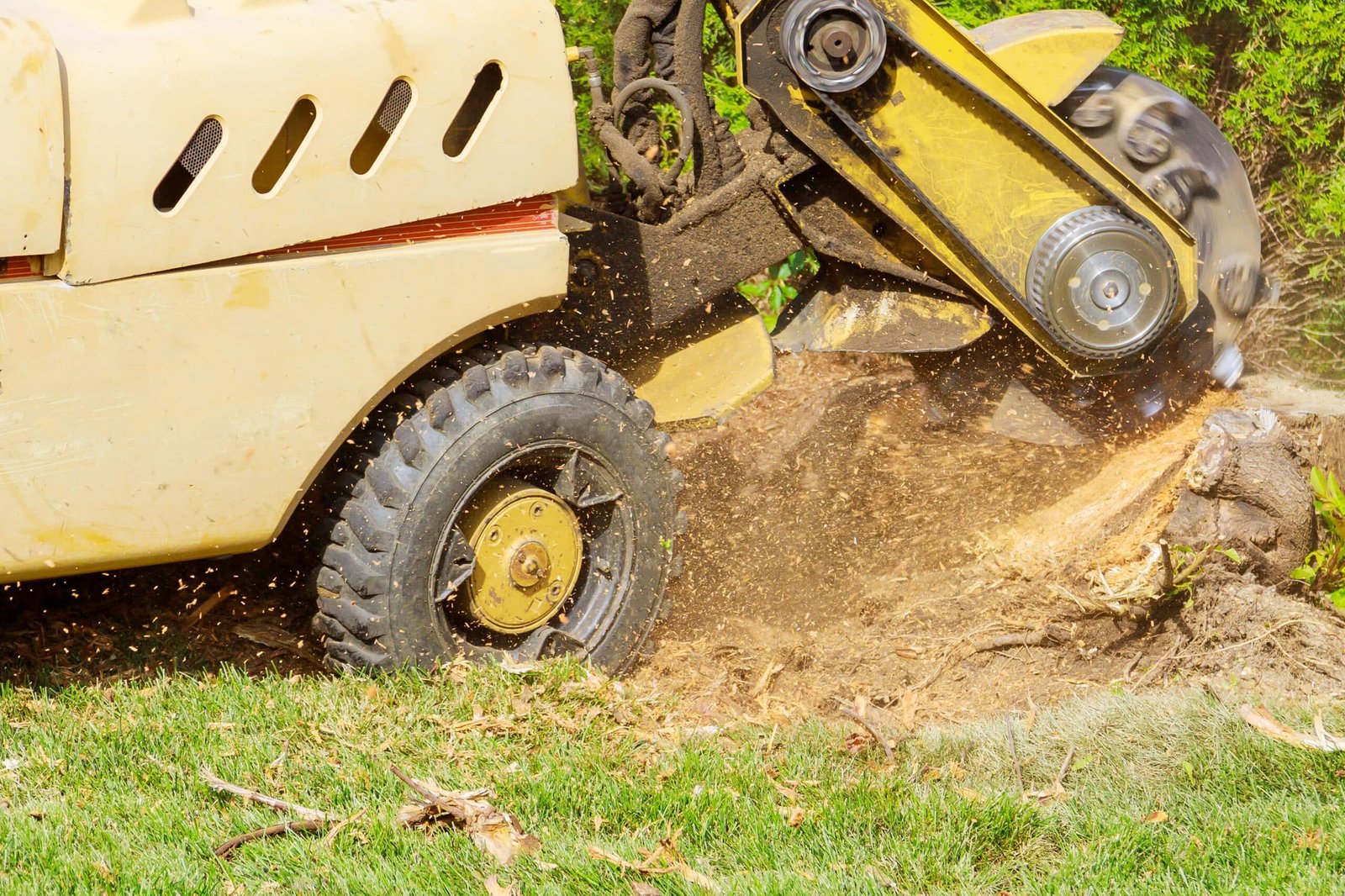 tree stump removal machine